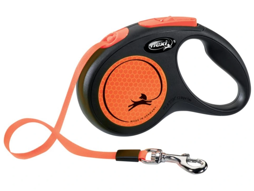 Flexi New Neon bånd S 5 meter 15 kg orange